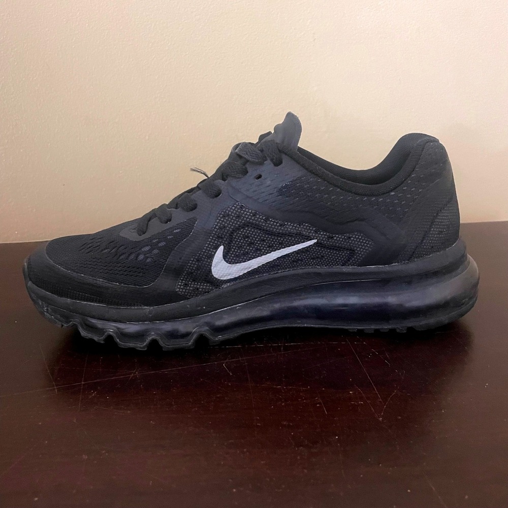 Nike Air Max 2014 Kids Shoes Black Reflective Silver 631334-001 Size 6Y - Picture 6 of 9
